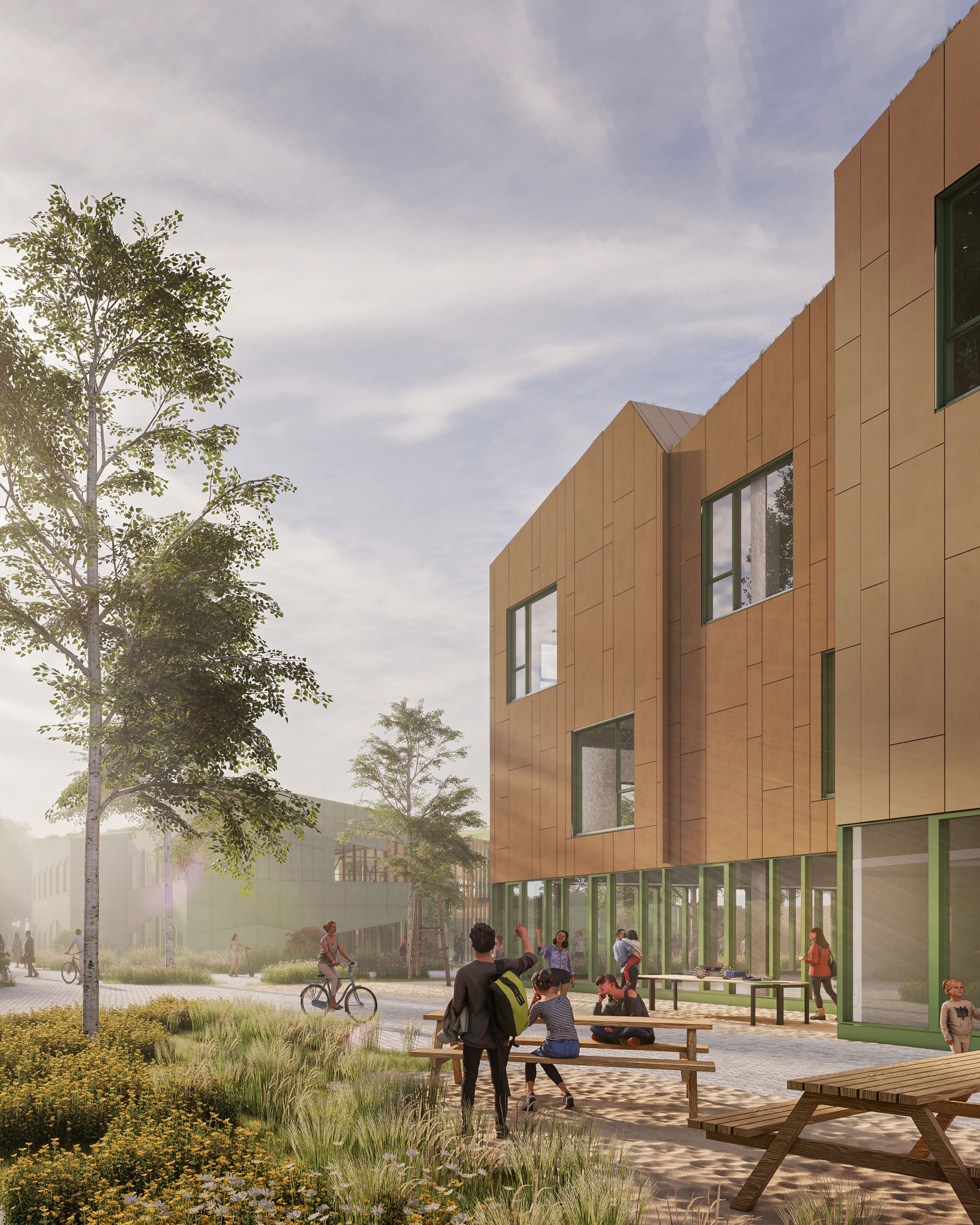 MORTSEL 

Beide scholen zijn toekomstbestendig en energiezuinig, met modulaire bouwprincipes, slimme installaties en groene buitenruimtes. 

#RoosRosArchitecten #RoosRos #gezond #toekomstgericht #CoCreatie #Belgie #BinstArchitects #Antwerpen